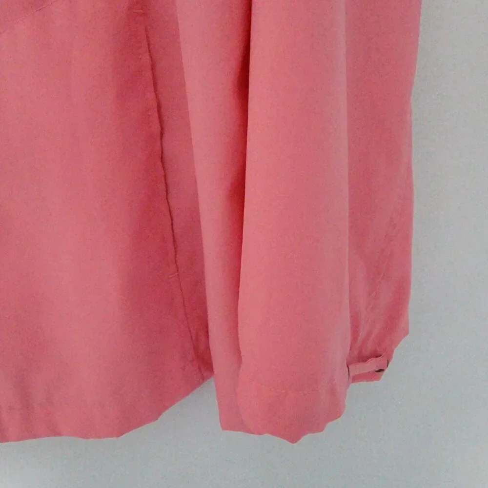 Line Up For Sport Golf Jacket Windbreaker Women Golfers‎ Pink Zip Front L